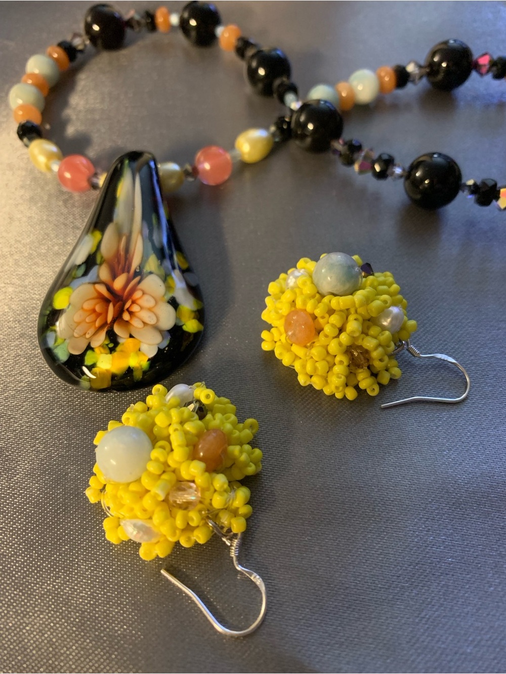 Vintage Glass and Gemstone Set